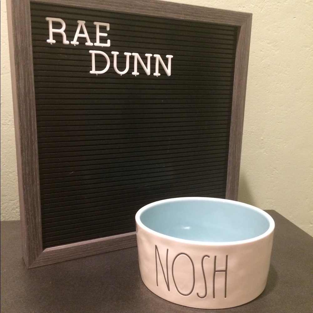 Rae Dunn NOSH dog bowl